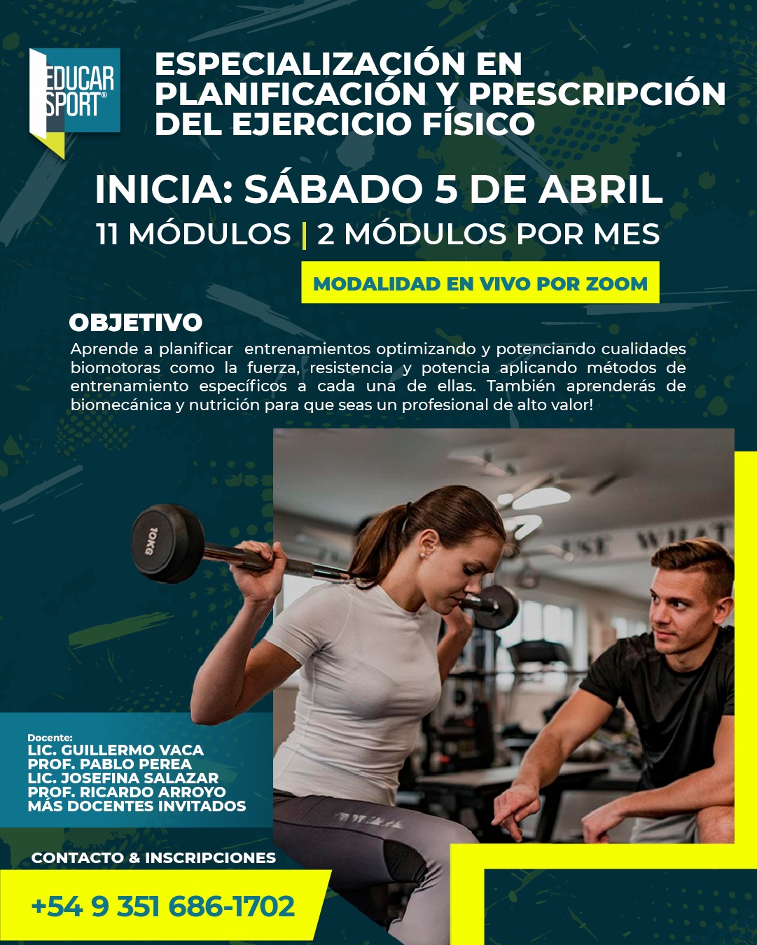 Especialización en Planificación y Prescripción del Ejercicio Físico